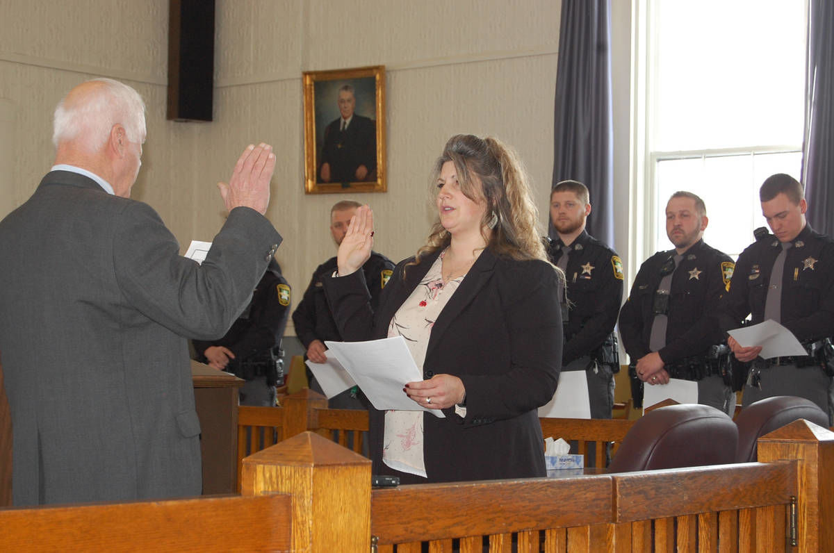 Jennifer Harlow Sworn In As Orleans County Sheriff, First Woman To Lead Police Agency In Orleans County.
